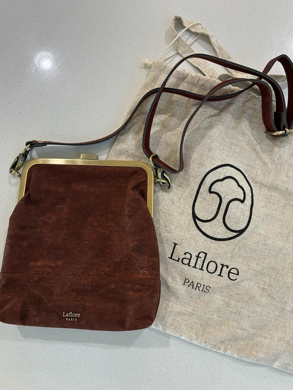 Laflore Paris Cork Clutch Purse NWT